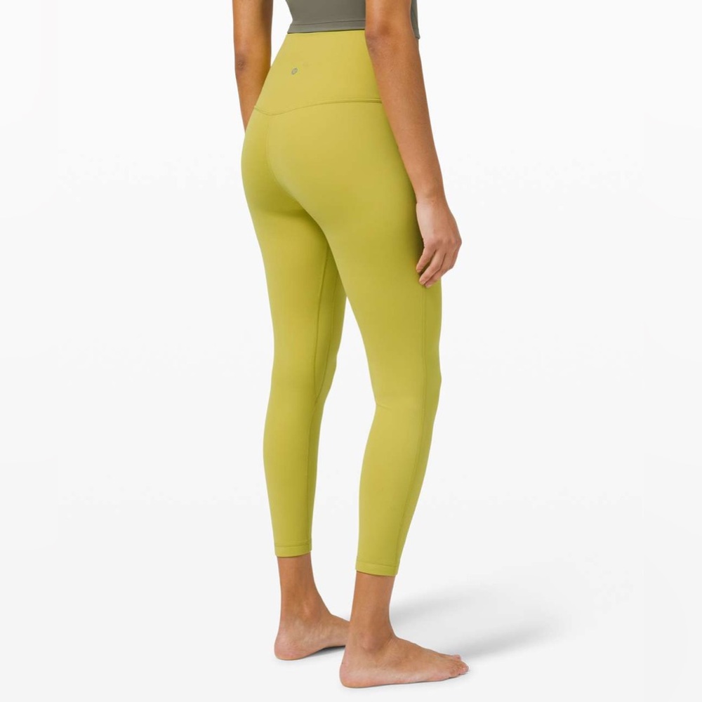 Lululemon Align Leggings 25” in Yellow Pear size 4 - Picture 4 of 9